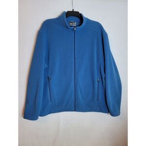 REI Men's 2XL Blue Full Zip Blue Fleece Jacket‎